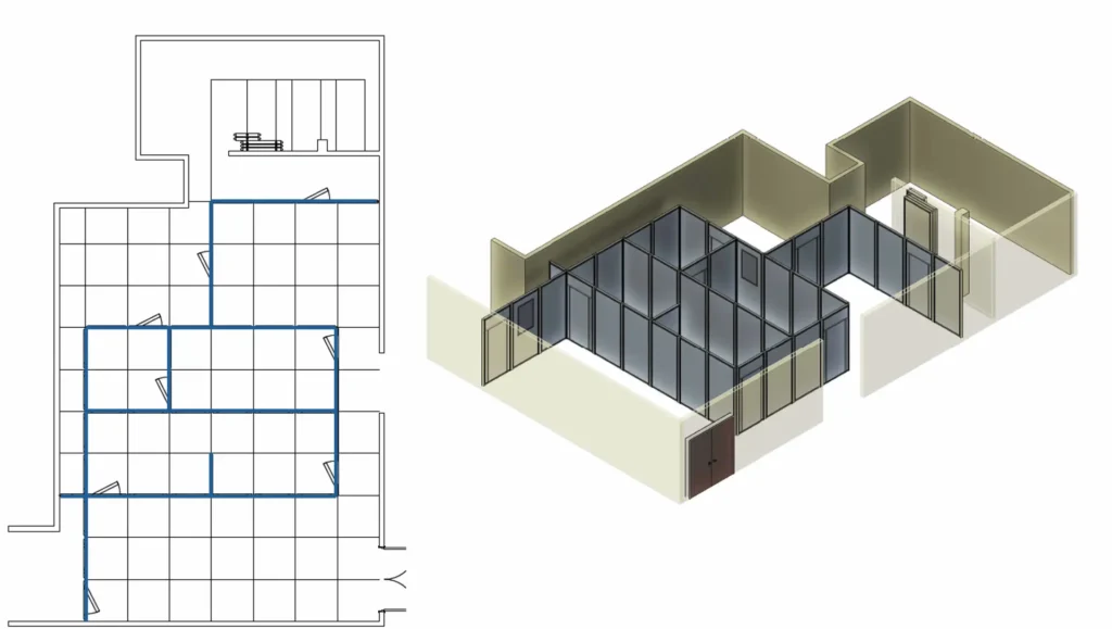FlexTact tacticla walls are quick and easy to reconfigure to match training scenarios